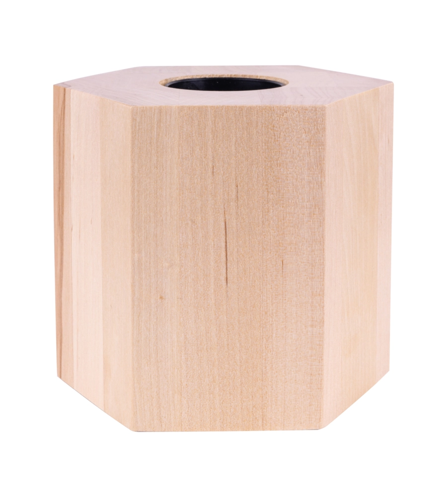 LAMPADA DA TAVOLO  ONLI "FOFI" ROTONDA LEGNO DI ROVERE, E27